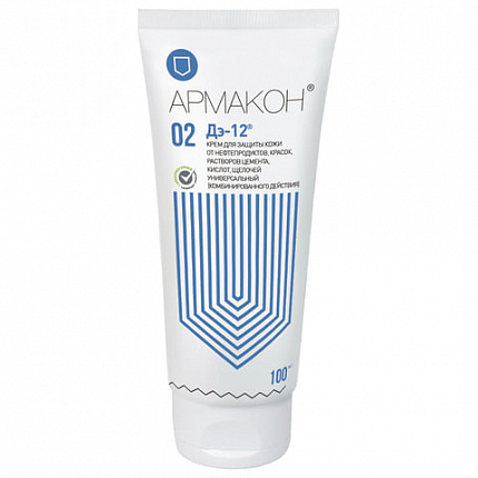 Крем защитный, 100 мл, АРМАКОН ДЭ-12, универсальный, от водорастворимых и водонерастворимых веществ, 1199