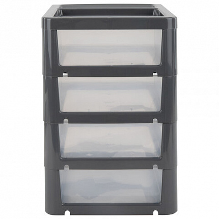 Бокс универсальный большой, 4 выдвижные секции, 37,6х25х35,5 см, М2768