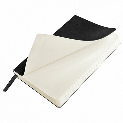 Блокнот МАЛЫЙ ФОРМАТ (100x150 мм) А6, BRAUBERG "Metropolis Ultra", под кожу, 80 л., клетка, черный, 113324