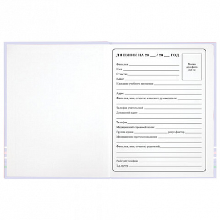 Дневник 1-4 класс 48 л., твердый, ЮНЛАНДИЯ, глянцевая ламинация, с подсказом, "Совушка", 106594