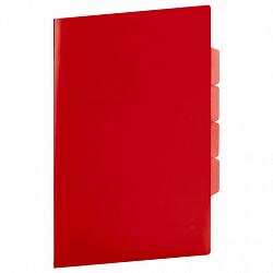 Папка-уголок 3 отделения, жесткая, непрозрачная, А4, BRAUBERG "SPECIAL", красная, 0,15 мм, 273064