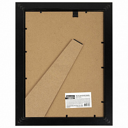 Рамка 21х30 см небьющаяся, КОМПЛЕКТ 3 шт., багет 29 мм, МДФ, BRAUBERG "Basic", черная, 391261