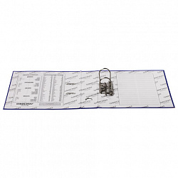 Папка-регистратор ОФИСМАГ с арочным механизмом, покрытие из ПВХ, 75 мм, синяя, 225749