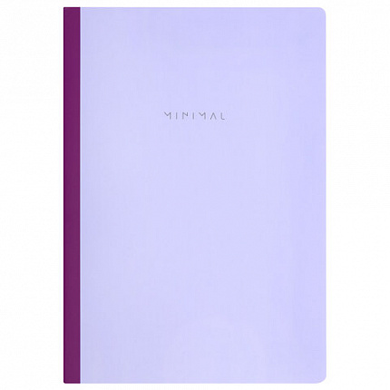 Тетрадь А4 96 л. BRAUBERG, на сшивке с корешком, клетка, обложка картон, "Minimal Pastel", 405282