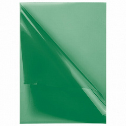 Папка-уголок жесткая, непрозрачная (тонированная), А4, BRAUBERG UNIVERSAL, зеленая, 0,18 мм, 273057