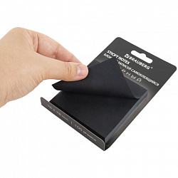 Блок самоклеящийся (стикеры) черный BRAUBERG BLACK, 76х76 мм, 100 листов, 115204
