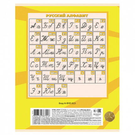 Тетрадь 12 л., HATBER косая линия, обложка картон, "Влад А4" (микс в спайке), 082391, 12Т5В6