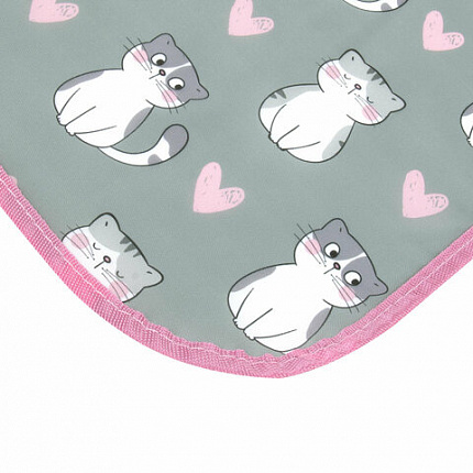 Фартук с нарукавниками для уроков труда ЮНЛАНДИЯ, регулировка по росту, 46х54 см, Sweet whiskers, 273766