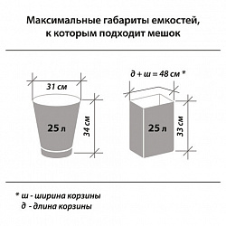 Мешки для мусора 30 л черные в рулоне 30 шт., ПНД 8 мкм, 50х60 см, LAIMA стандарт, 601377