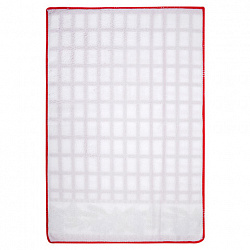 Салфетка из МИКРОФИБРЫ универсальная, 40х60 см, красная клетка, орнамент, 240 г/м2, BOOMHOUSE (БУМХАУС), 700880