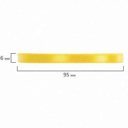 Лента атласная ширина 6 мм, ПАСТЕЛЬ набор 5 цветов по 23 м, BRAUBERG, 591490