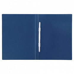 Папка с пластиковым скоросшивателем STAFF, синяя, до 100 листов, 0,5 мм, 229230