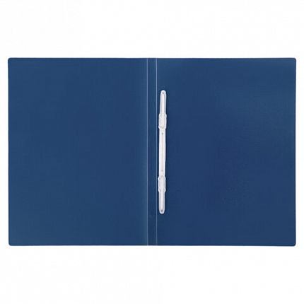 Папка с пластиковым скоросшивателем STAFF, синяя, до 100 листов, 0,5 мм, 229230