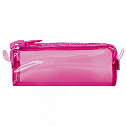 Пенал BRAUBERG с объемной "тракторной" молнией, 1 отделение, ПВХ, 22х8х6,5 см, "Ultra pink", 272340