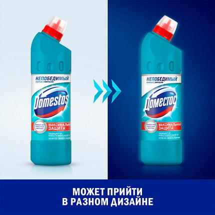 Чистящее средство 500 мл, ДОМЕСТОС "Свежесть Атлантики", с отбеливающим эффектом, гель