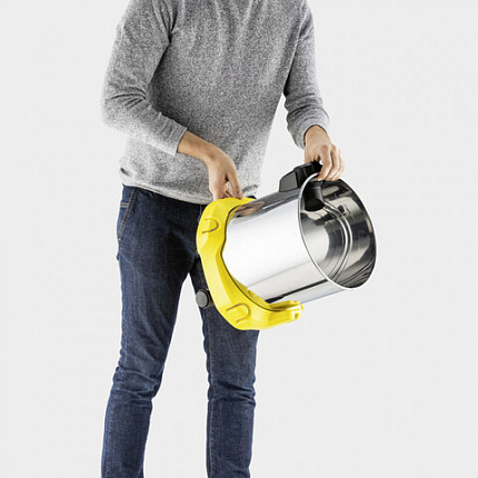 Пылесос хозяйственный KARCHER WD 3 PS, мусоросборник 17л, мощность 1000 Вт, желтый, 1, 1.628-190.0