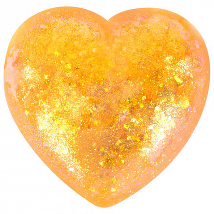 Игрушка-антистресс "СТЕКЛЯННОЕ СЕРДЦЕ", 5 см, ассорти 4 цвета, дисплей, JOLLY JOT (ДЖОЛЛИ ДЖОТ), 665808