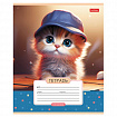 Тетрадь 12 л., HATBER клетка, обложка картон, "Мы - котики!" (микс в спайке), 086195, 12Т5В1