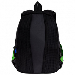 Рюкзак BRAUBERG FORCE, 2 отделения, 5 карманов, "Neon green", 39х28х17 см, 273153