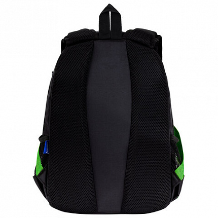 Рюкзак BRAUBERG FORCE, 2 отделения, 5 карманов, "Neon green", 39х28х17 см, 273153