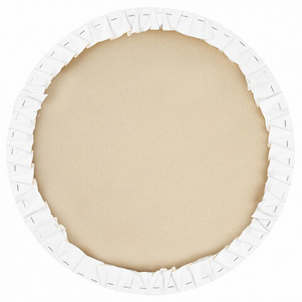 Холст на подрамнике, круглый 50 см, грунтованный, 380 г/м2, 100% хлопок, BRAUBERG ART CLASSIC, 192329