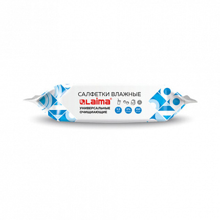 Салфетки влажные 150 шт., УНИВЕРСАЛЬНЫЕ, с пластиковым клапаном, для всей семьи, LAIMA, 115227