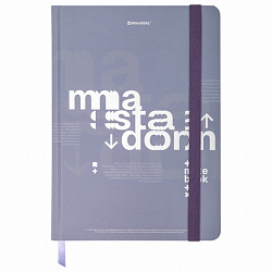 Блокнот с резинкой в клетку 96 л., А5 145х203 мм, твердая обложка, BRAUBERG, "Моноколор", 116318