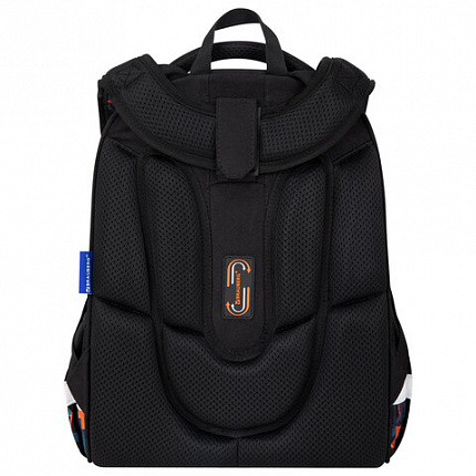 Ранец BRAUBERG ORIGINAL, 2 отделения, с брелком, "Hot spill", 38х29х16 см, 274405