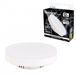 Лампа светодиодная SONNEN EXTRA, 12 (110) Вт, GX53, таблетка, нейтральный белый, 30000 ч, LED 12W-4000-GX53, 457933