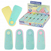 Ластик BRAUBERG "ULTRA PASTEL", 57х24х15 мм, пастельные цвета ассорти, бирюзовый пластиковый держатель, 272688