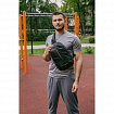 Рюкзак однолямочный HEIKKI SPORTING (ХЕЙКИ), светоотражающая полоса, черный, 37х23х10 см, 273905