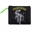 Папка для тетрадей BRAUBERG А5, 1 отделение, полиэстер, на молнии, с ручкой, "Tyrannosaur", 272203