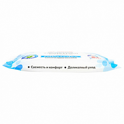 Бумага туалетная влажная 30 шт., БИОРАЗЛАГАЕМАЯ, смываемая, с экстрактом алоэ вера, LAIMA, 128082