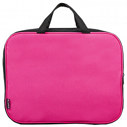 Папка на молнии с ручками STAFF EVERYDAY А4, 1 отделение, полиэстер, 80 мм, розовая, 270743