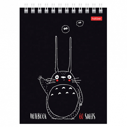 Блокнот МАЛЫЙ ФОРМАТ А6, 60 л., гребень, картон, клетка, HATBER, "Нескучные герои", 088310, 60Б6В1гр