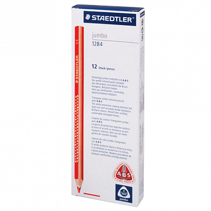 Карандаш цветной утолщенный STAEDTLER "Noris club", 1 шт., трехгранный, грифель 4 мм, голубой, 1284-30