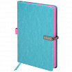 Ежедневник датированный 2026 А5 138x213 мм, BRAUBERG "Inspiration", под кожу, цветной срез, бирюза, 117476