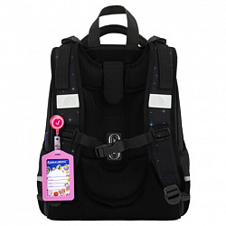 Ранец BRAUBERG PREMIUM, 2 отделения, с брелком, "White kitten", СВЕТЯЩИЙСЯ, 38х29х16 см, 274392