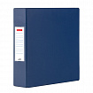 Папка на 2 кольцах, ПРОЧНАЯ, картон/ПВХ, BRAUBERG "Office", СИНЯЯ, 75 мм, до 500 листов, 271845