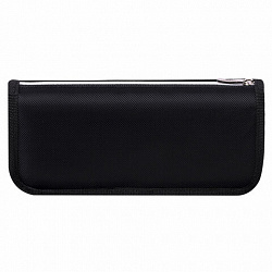 Пенал мягкий ЮНЛАНДИЯ, 2 отделения, полиэстер, "Dino doom", черный, 21х9х6 см, 271574