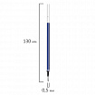 Стержень стираемый гелевый BRAUBERG 130 мм, СИНИЙ, евронаконечник, узел 0,5 мм, линия письма 0,38 мм, 170360