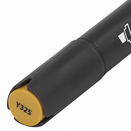 Маркер для скетчинга двусторонний 1 мм - 6 мм BRAUBERG ART CLASSIC, ТЕМНО-ЖЕЛТЫЙ (Y325), 151846