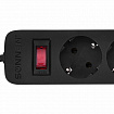 Сетевой фильтр SONNEN SPB-505, 5 розеток с заземлением, выключатель, 10 А, 5 м, черный, 513658