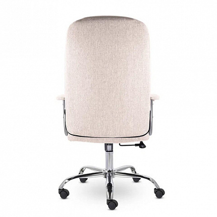 Кресло офисное "Бостон", CH-277, хром, ткань, бежевый (M-11)