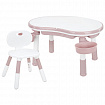 Стол детский трансформер 3 в 1 BRABIX KIDS CT-001, растущий, 2-8 лет, пластик, розовый, 533289