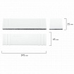 Стиратель магнитный для доски (45х145 мм) + 5 сменных салфеток, BRAUBERG "Standard", цвет белый, 238792