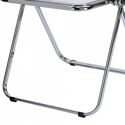 Стул складной прозрачный BRABIX "Glam CF-020", хромированный каркас, пластик, 533245