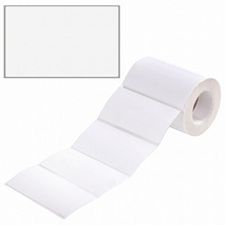 Термоэтикетки ЭКО, 100х50 мм, 500 этикеток в ролике, прозрачная подложка из пленки, 114508