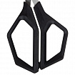 Ножницы BRAUBERG "Super black" 220 мм, черные, 3-сторонняя заточка, ручки из ABS-пластика, 238855
