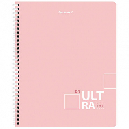 Тетрадь А5 120 л. BRAUBERG пастельная, гребень, клетка, обложка картон, "Pastel Tone" (микс в спайке), 404445